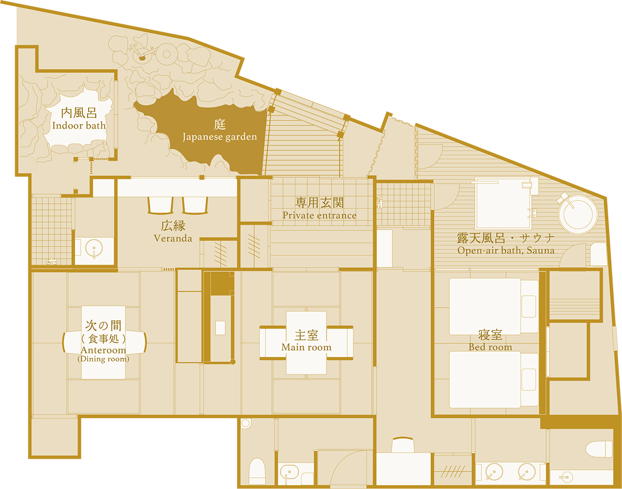 特別室「久遠」間取り